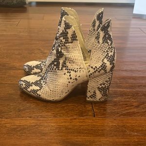Steve Madden snake booties